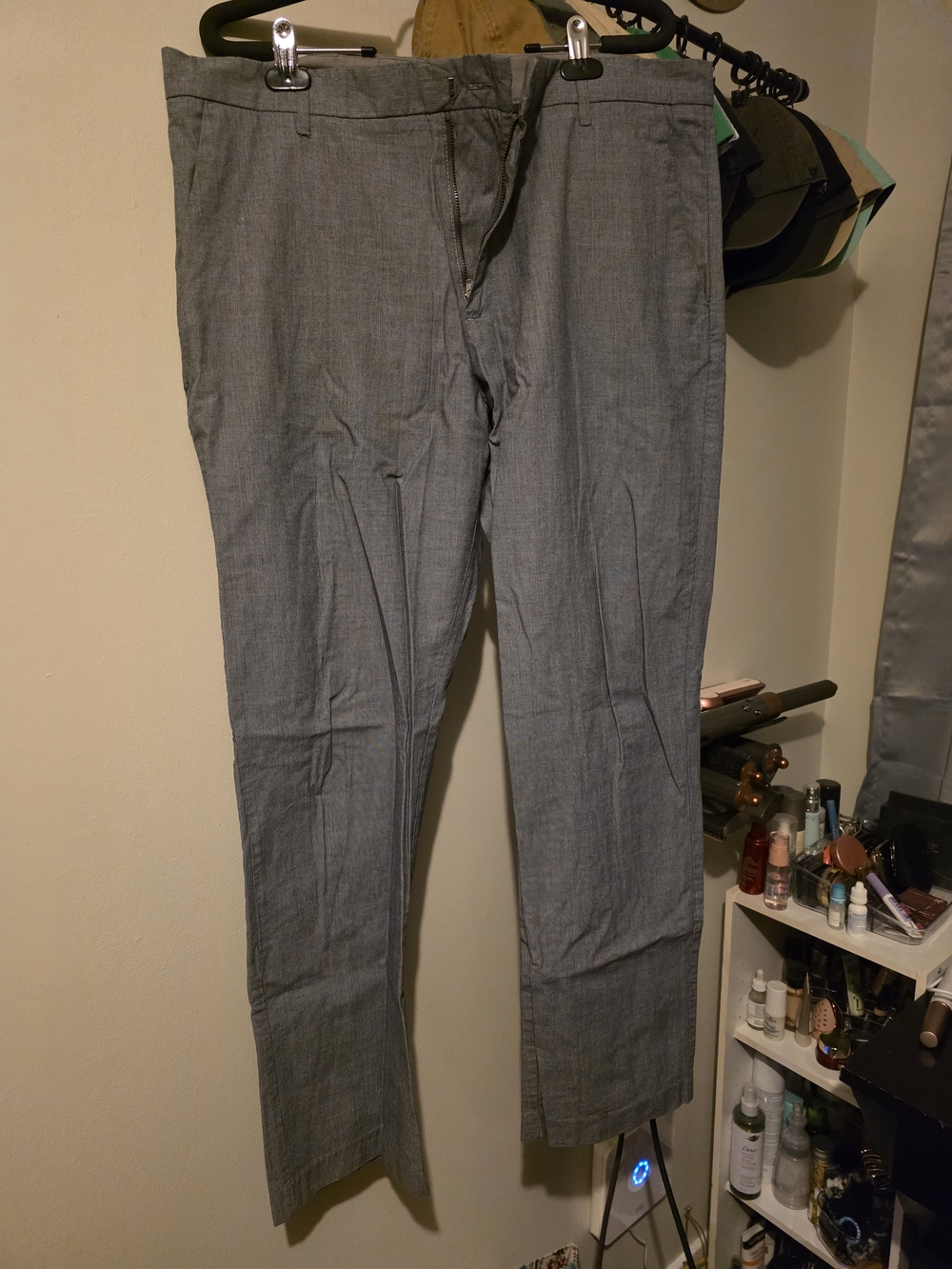 Old Navy Gray Men's Dress Pants - Straight Leg